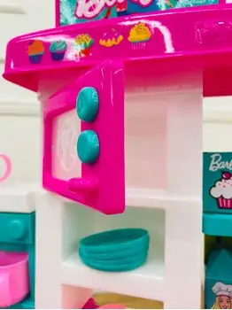 Barbie Large Kitchen with Light and Sound - ბარბის ფუნქციური სათამაშო სამზარეულო, 7 image