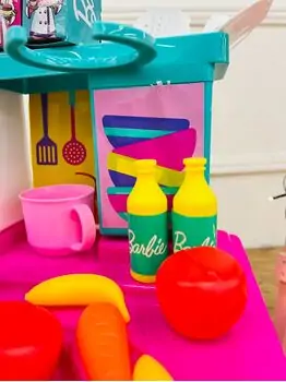 Barbie Kitchen with Light and Sound - ბარბის ფუნქციური სათამაშო სამზარეულო, 10 image