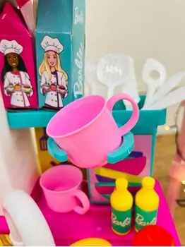 Barbie Kitchen with Light and Sound - ბარბის ფუნქციური სათამაშო სამზარეულო, 4 image