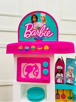 Barbie Kitchen with Light and Sound - ბარბის ფუნქციური სათამაშო სამზარეულო, 11 image