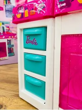 Barbie Large Kitchen with Light and Sound - ბარბის ფუნქციური სათამაშო სამზარეულო, 10 image