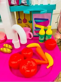 Barbie Kitchen with Light and Sound - ბარბის ფუნქციური სათამაშო სამზარეულო, 9 image