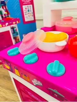 Barbie Kitchen with Light and Sound - ბარბის ფუნქციური სათამაშო სამზარეულო, 8 image