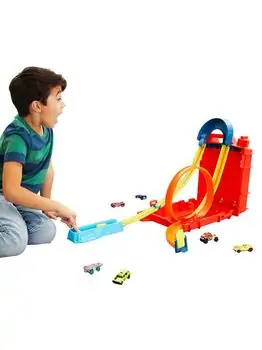 Hot Wheels Track Builder Unlimited Fuel Can Stunt Box - საბავშვო სათამაშო ტრასა, 7 image
