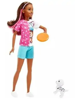 Barbie Skipper Doll and Dog Walker Set with Puppy and Accessories - ბარბის თოჯინა აქსესუარებით, 2 image