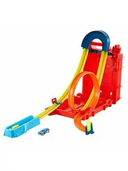 Hot Wheels Track Builder Unlimited Fuel Can Stunt Box - საბავშვო სათამაშო ტრასა