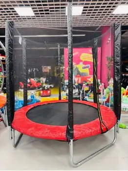 Metal & Plastic Trampoline 183 cm FT6 Red - ბატუტი