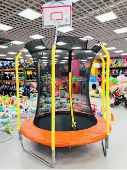 Metal & Plastic Trampoline 183cm 6FT Orange - ბატუტი, 3 image