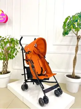 Baby Stroller Wonderful Terracotta, Pink, Grey, Blue - მსუბუქი სასეირნო ეტლი, 2 image