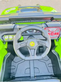 RZR Sport Jeep Green - ელექტრო მანქანა კაუჩუკის საბურავებით, 11 image
