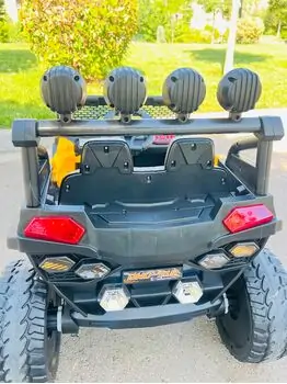 RZR Sport Jeep Yellow - ელექტრო მანქანა კაუჩუკის საბურავებით, 7 image