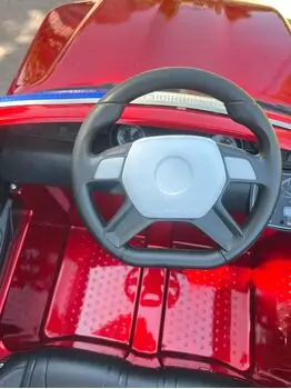 Toyota Electric Car Painting Red - ელექტრო მანქანა კაუჩუკის საბურავებით, 6 image