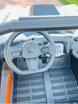 RC Super Electric Car White - ელექტრო მანქანა ტყავის სავარძლით და კაუჩუკის საბურავებით, 9 image