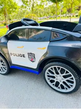 Porsche Police Car Black - ელექტრო მანქანა, 7 image