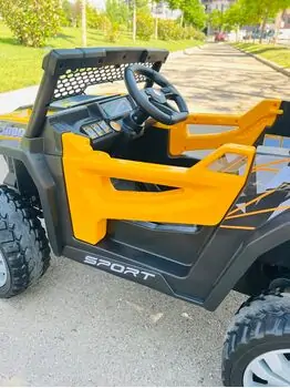 RZR Sport Jeep Yellow - ელექტრო მანქანა კაუჩუკის საბურავებით, 8 image