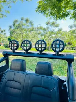 RZR Sport Jeep Yellow - ელექტრო მანქანა კაუჩუკის საბურავებით, 6 image