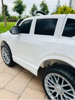 Toyota Jeep White - ელექტრო მანქანა კაუჩუკის საბურავებით, 7 image