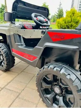 Super Jeep 4x4 Grey- ელექტრო მანქანა, 8 image