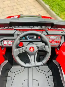 RZR Sport Jeep Red - ელექტრო მანქანა კაუჩუკის საბურავებით, 7 image