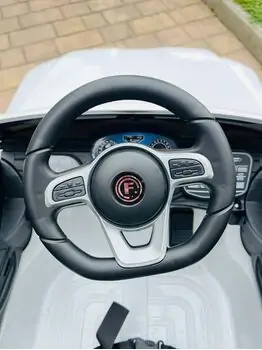 Toyota Jeep White - ელექტრო მანქანა კაუჩუკის საბურავებით, 6 image