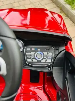 Toyota Jeep Red - ელექტრო მანქანა კაუჩუკის საბურავებით, 7 image