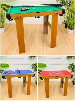Tabletop Games 3 In 1 Football/Billiards/Weiqi - სამაგიდო ფეხბურთი/ბილიარდი/გო, 2 image