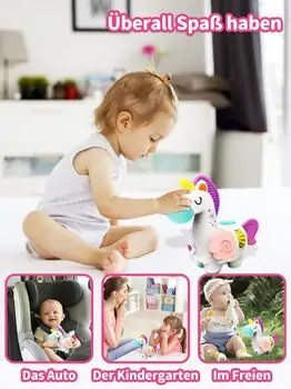 Baby Yard Unicorn Activity Busy Toy - განსავითარებელი სათამაშო უნიქორნი, 5 image