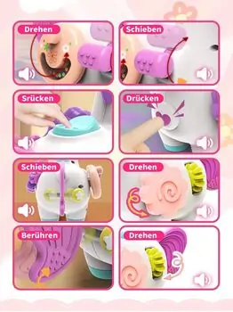 Baby Yard Unicorn Activity Busy Toy - განსავითარებელი სათამაშო უნიქორნი, 4 image