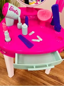 Barbie Vanity with Light and Sound - საბავშვო ბარბის ტრილიაჟი, 5 image
