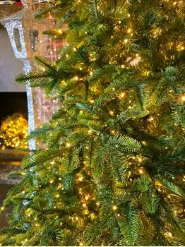 Christmas Tree  210 CM With Lights PE+PVC - ნაძვის ხე შერეული სილიკონის წიწვებით და განათებით, 7 image