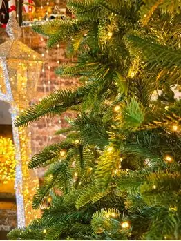 Christmas Tree  210 CM With Lights PE+PVC - ნაძვის ხე შერეული სილიკონის წიწვებით და განათებით, 8 image