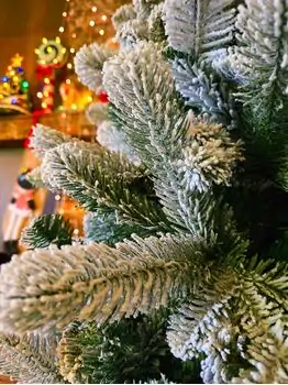 Christmas Tree 180 CM PE + PVC Snow-Covered - ნაძვის ხე, დათოვლილი, შერეული სილიკონის წიწვებით, 7 image