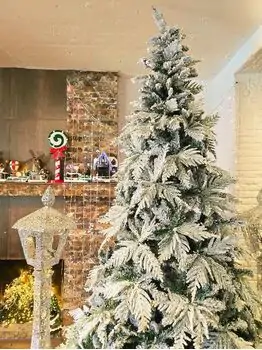 Christmas Tree 270 CM PE + PVC Snow-Covered  დათოვლილი ნაძვის ხე შერეული სილიკონის წიწვებით, 3 image