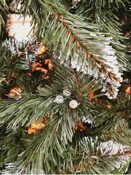 Diamond Christmas Tree PVC+PE 220 CM - საახალწლო ნაძვის ხე შერეული სილიკონის წიწვებით, 7 image