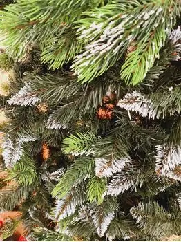 Diamond Christmas Tree PVC+PE 220 CM - საახალწლო ნაძვის ხე შერეული სილიკონის წიწვებით, 3 image