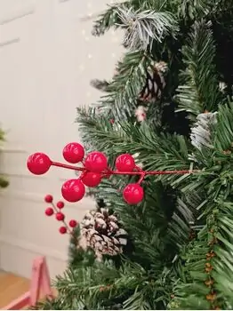 Christmas Tree With Snow-Covered Branches, Pine Cones And Berries 270 CM - ნაძვის ხე დათოვლილი ბოლოებით, გირჩით და კენკრით, 5 image