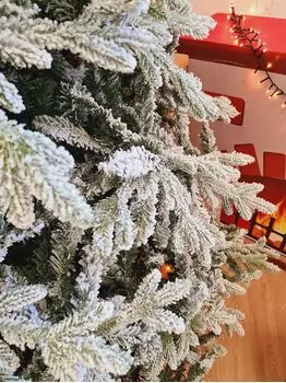 Snow-Covered Christmas Tree PE+PVC 300 CM - დათოვლილი ნაძვის ხე შერეული სილიკონის წიწვებით, 8 image
