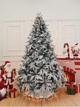 Christmas Tree With Berries PE + PVC 210 CM Snow-Covered - დათოვლილი ნაძვის ხე შერეული სილიკონის წიწვებით და კენკრით