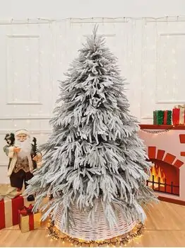 Christmas Tree PE + PVC 180 CM Snow-Covered- დათოვლილი ნაძვის ხე შერეული სილიკონის წიწვებით