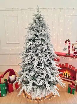 Christmas Tree 210 CM PE + PVC Snow-Covered  - დათოვლილი ნაძვის ხე შერეული სილიკონის წიწვებით