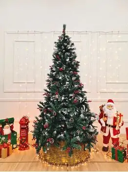 Christmas Tree With Snow-Covered Branches, Pine Cones And Berries 210 CM - ნაძვის ხე დათოვლილი ბოლოებით, გირჩით და კენკრით