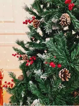 Christmas Tree With Snow-Covered Branches, Pine Cones And Berries 210 CM - ნაძვის ხე დათოვლილი ბოლოებით, გირჩით და კენკრით, 6 image