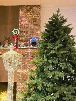 Christmas Tree PE + PVC 210 CM - საახალწლო ნაძვის ხე შერეული სილიკონის წიწვებით, 5 image