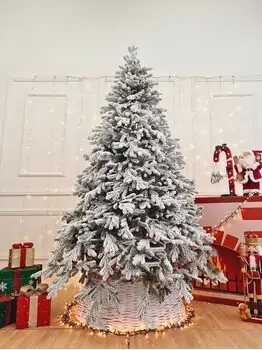 Viennese Snow-Covered Christmas Tree PE 210 CM  დათოვლილი ნაძვის ხე 100% სილიკონი, 3 image