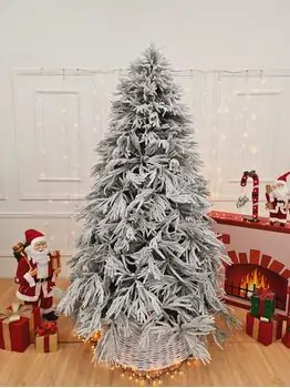 Snow-Covered Christmas Tree PE + PVC 240 CM - დათოვლილი ნაძვის ხე შერეული სილიკონის წიწვებით, 3 image