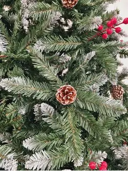 Christmas Tree With Snow-Covered Branches, Pine Cones And Berries 270 CM - ნაძვის ხე დათოვლილი ბოლოებით, გირჩით და კენკრით, 6 image