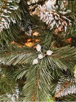 Diamond Christmas Tree 200 CM PVC+PE - საახალწლო ნაძვის ხე შერეული სილიკონის წიწვებით, 3 image