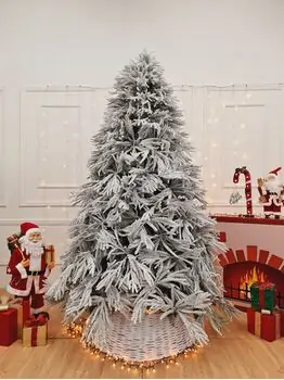 Snow-Covered Christmas Tree PE + PVC 240 CM - დათოვლილი ნაძვის ხე შერეული სილიკონის წიწვებით, 7 image