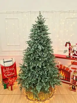 Scandinavian Christmas Tree With Blue Tips PE 210 CM  საახალწლო ნაძვის ხე 100% სილიკონი, 4 image