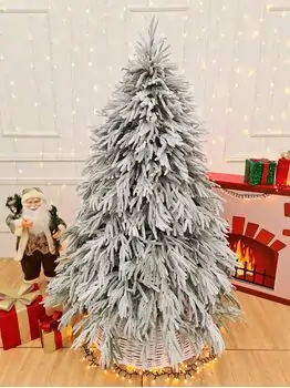 Christmas Tree PE + PVC 180 CM Snow-Covered- დათოვლილი ნაძვის ხე შერეული სილიკონის წიწვებით, 2 image